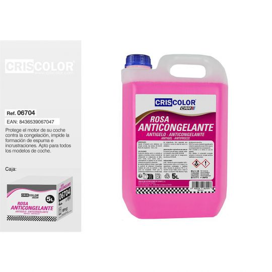 ANTICONGELANTE ROSA 5 LITROS
