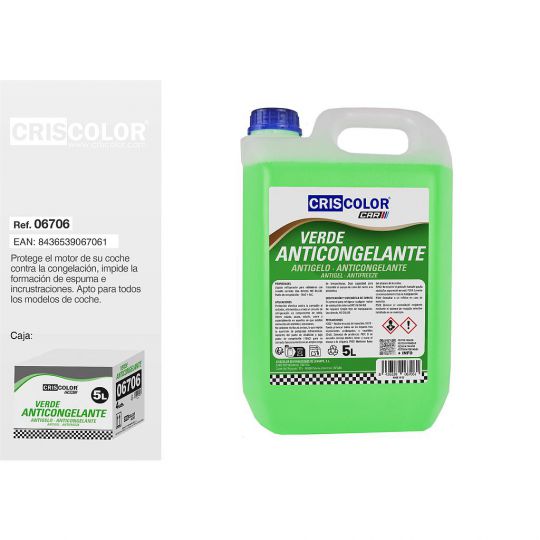 ANTICONGELANTE VERDE 5 LITROS