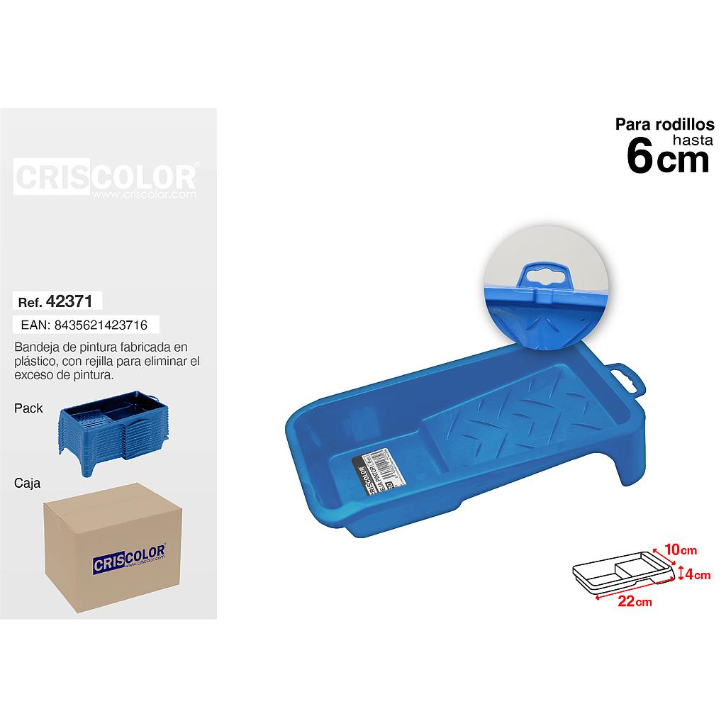 BANDEJA PINTOR RODILLO 6CM AZUL