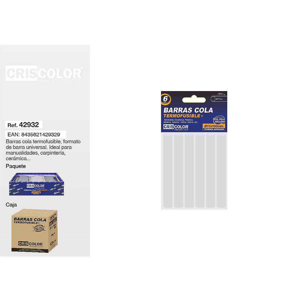 BARRA SILICONA  Ø11X100MM PACK 6UDS (Caja 24 Packs).