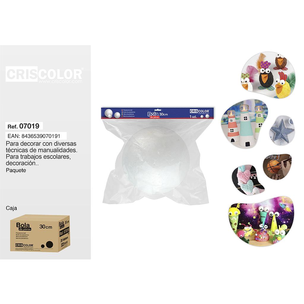 BOLA POREX 30CM "Partida" (Precio Unitario)