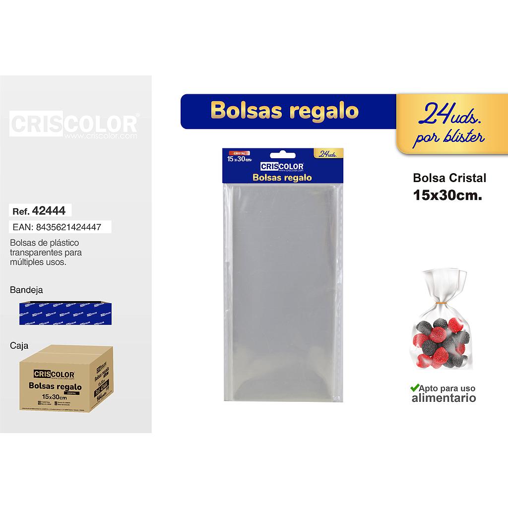 BOLSA CRISTAL 15X30CM 24UDS.