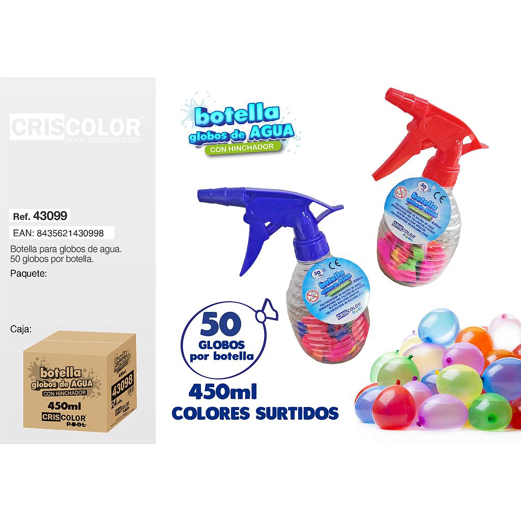 BOTELLA GLOBOS DE AGUA 450 ML