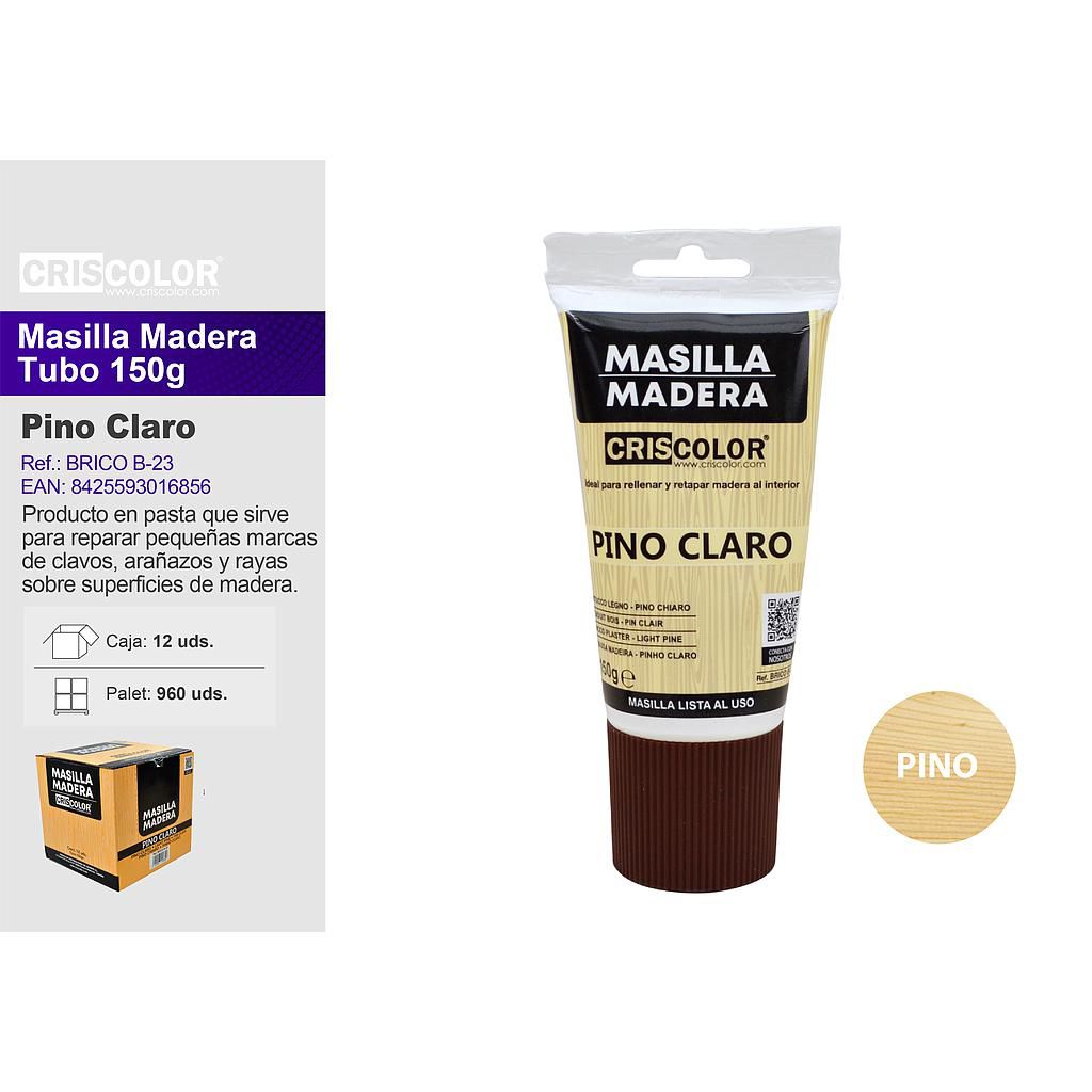 BRICO MASILLA MADERA PINO CLARO 150G (Caja de 12Und).
