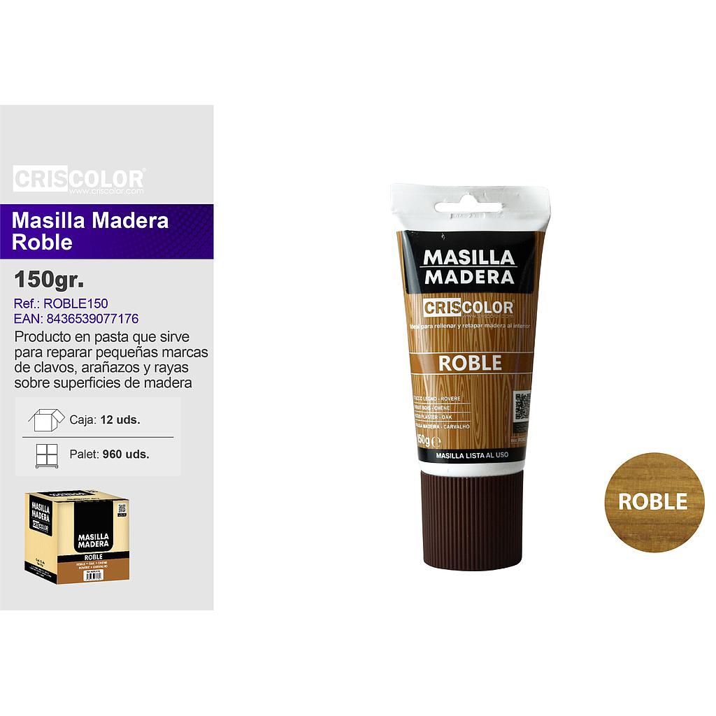 BRICO MASILLA MADERA ROBLE 150G (Caja de 12Und).