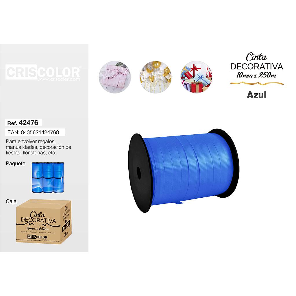 CINTA DECORATIVA 10MMX250M AZUL