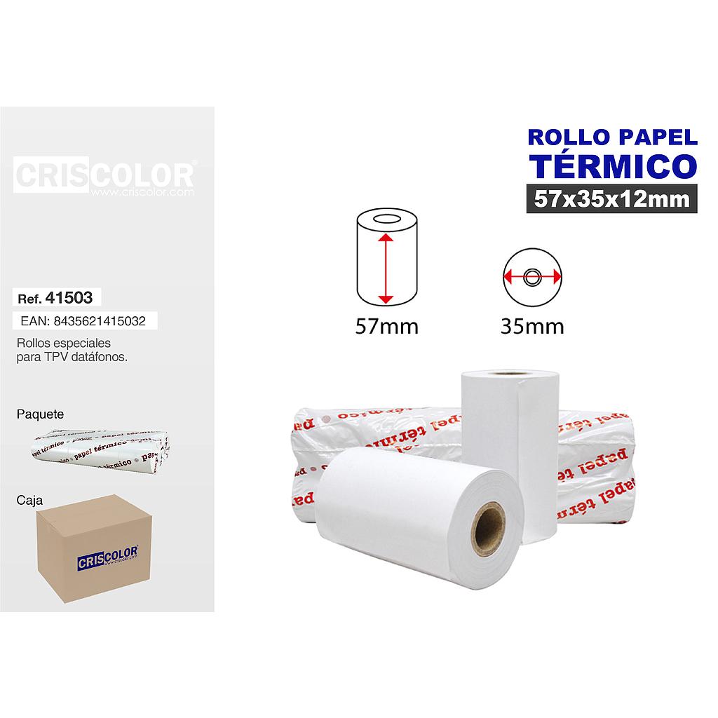 CRISCOLOR ROLLO TERMICO 57X35MM (Pack 10 Und.)