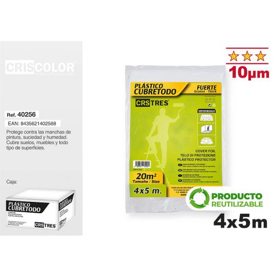 CUBRETODO FUERTE 4X5M 10 MICRAS