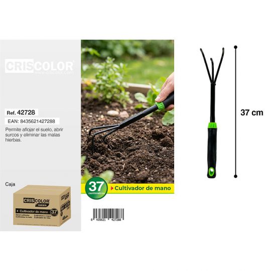 CULTIVADOR DE MANO 37CM
