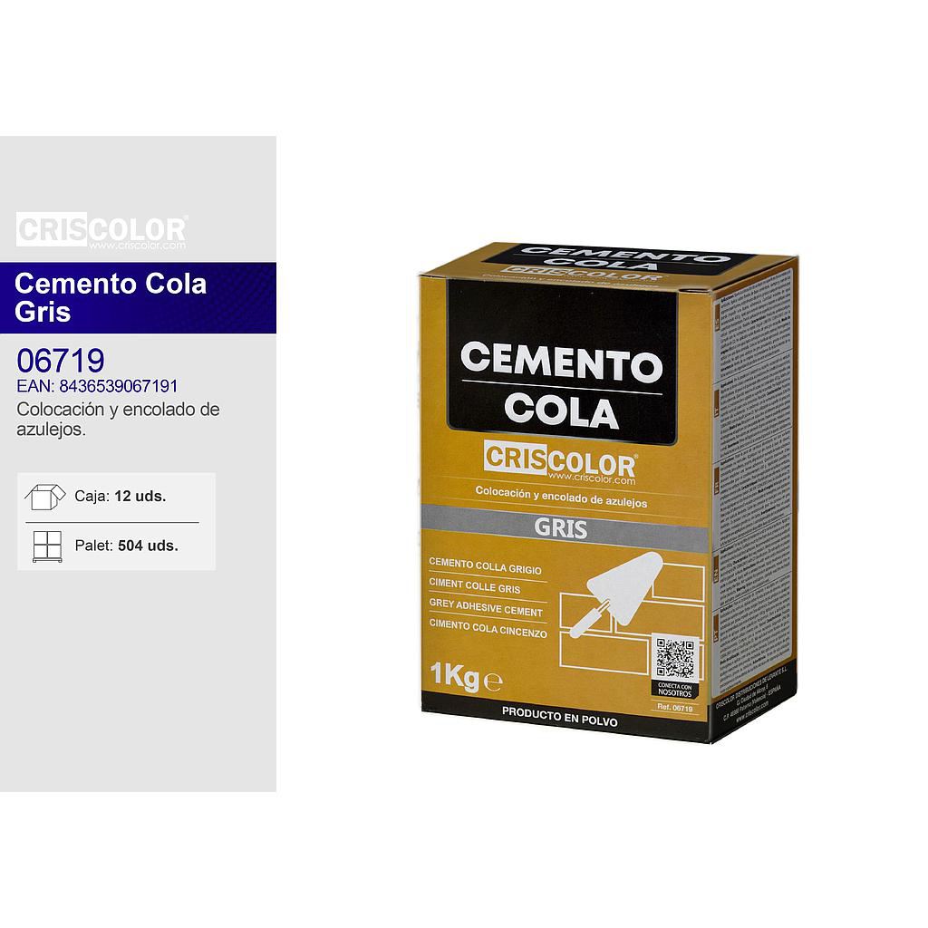 ECOBRICO CEMENTO COLA GRIS 1KG