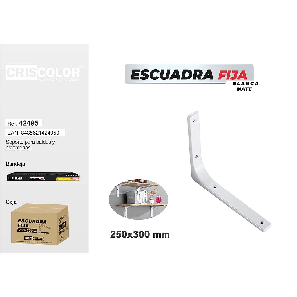 ESCUADRA BLANCA MATE 250X300