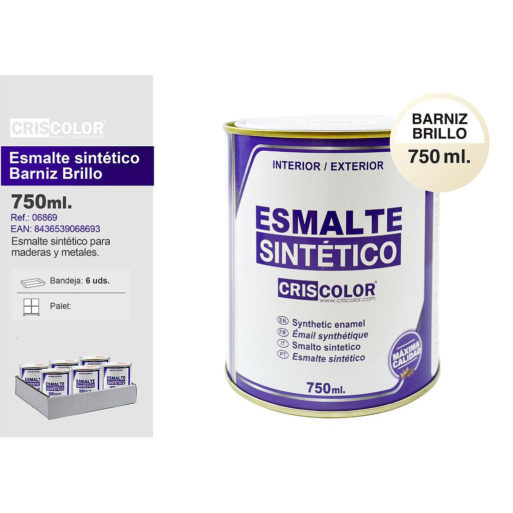 ESMALTE SINTETICO BARNIZ BRILLO 750ML