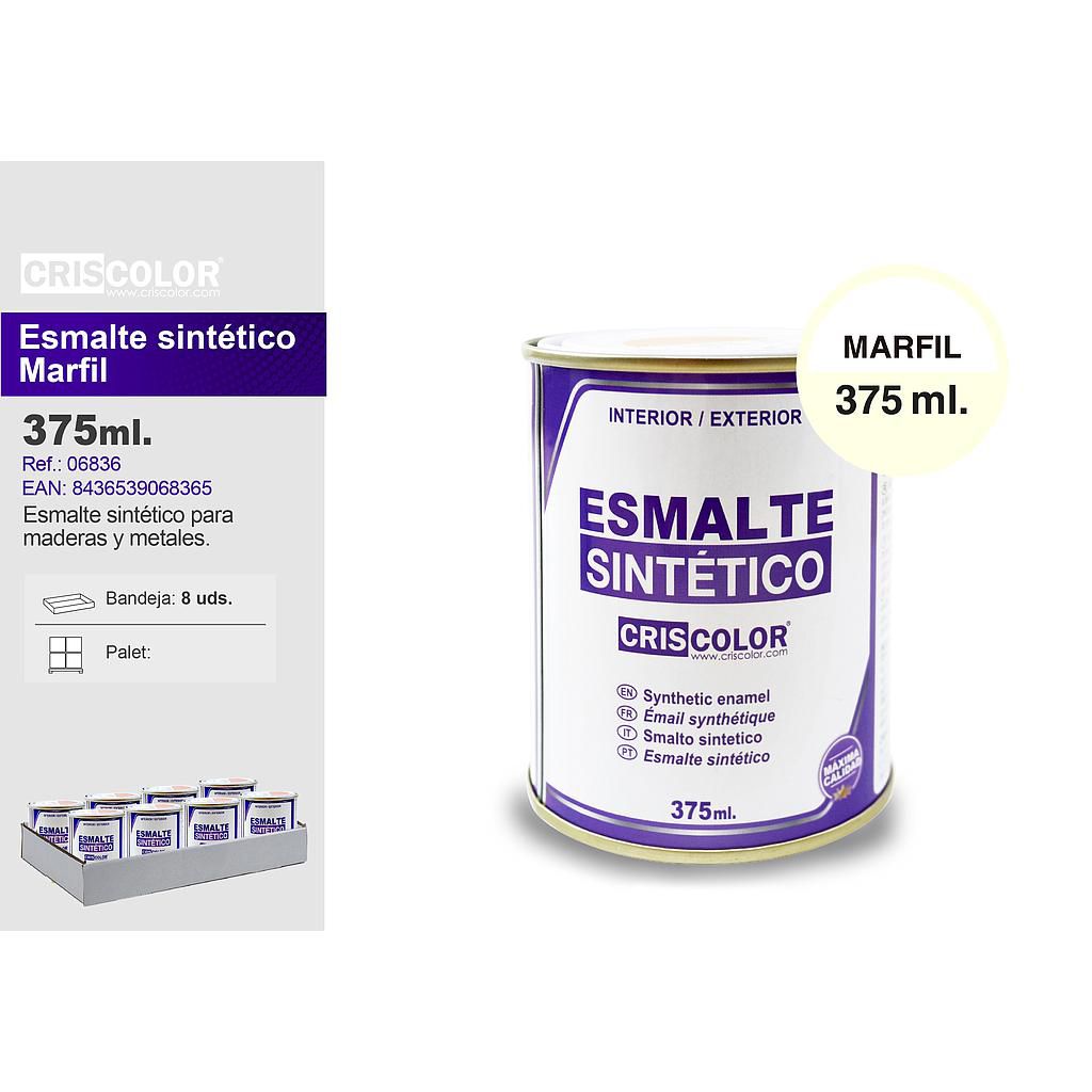 ESMALTE SINTETICO MARFIL 375ML