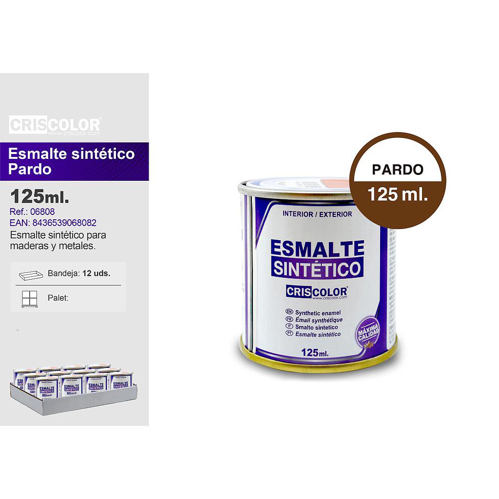 ESMALTE SINTETICO PARDO 125ML