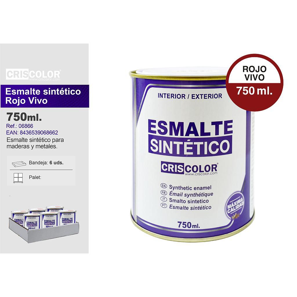 ESMALTE SINTETICO ROJO VIVO 750ML