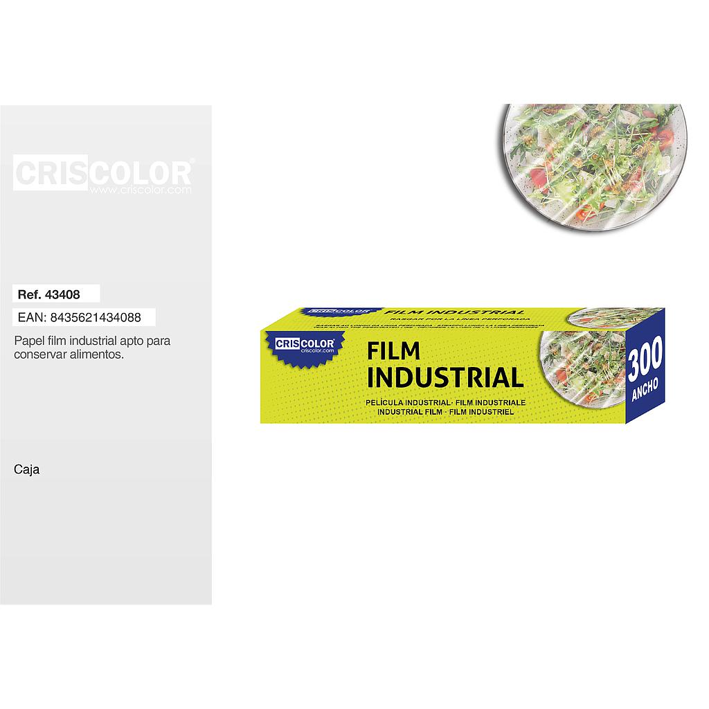 FILM INDUSTRIAL TRANSPARENTE 30CM X 300MTRS (Caja 6 Und).