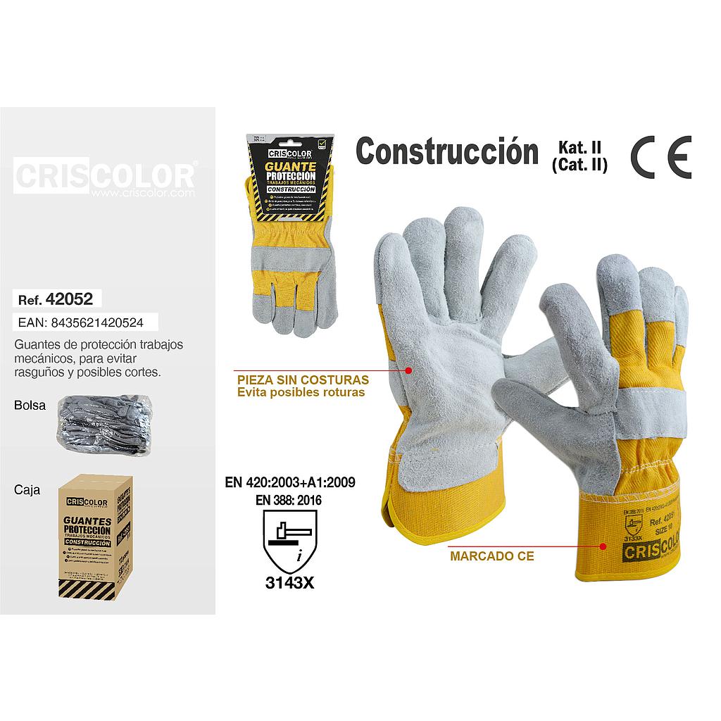 GUANTE TRABAJO CONSTRUCCIÓN (Pack 12Und).