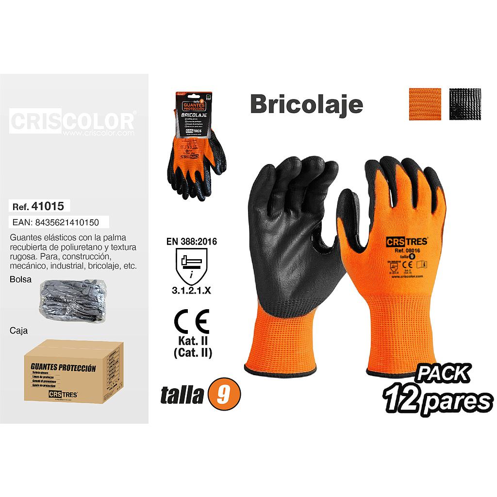 GUANTES BRICOLAJE TALLA 9 (Pack 12Und).