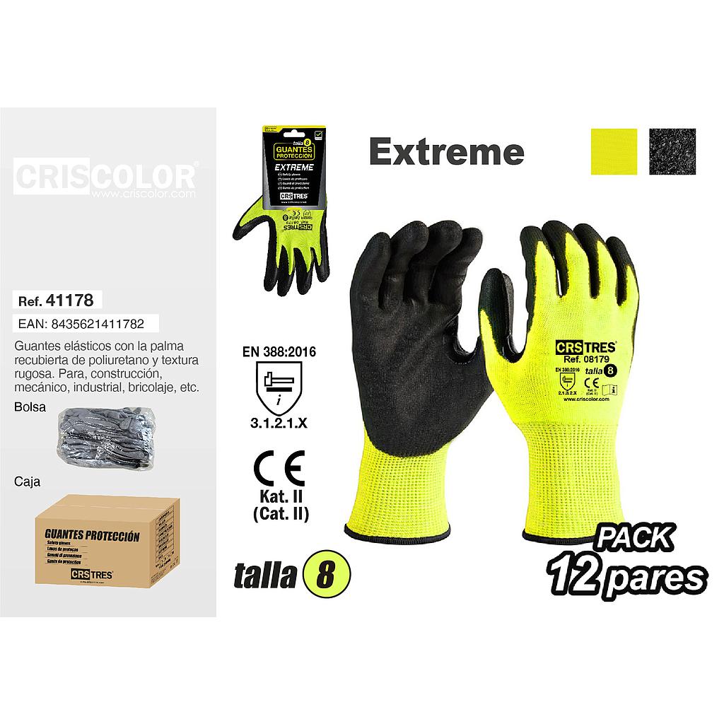 GUANTES PROTECCION EXTREME TALLA 8 (Pack 12Und).