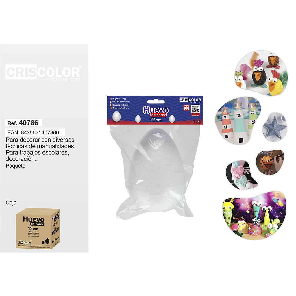 HUEVO POREX 12CM (Precio Unitario)