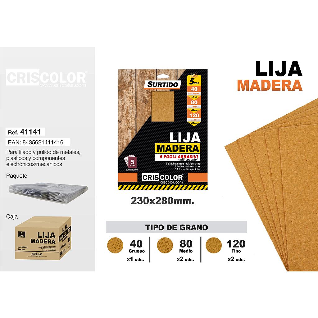 LIJA MADERA GRANO SURTIDO