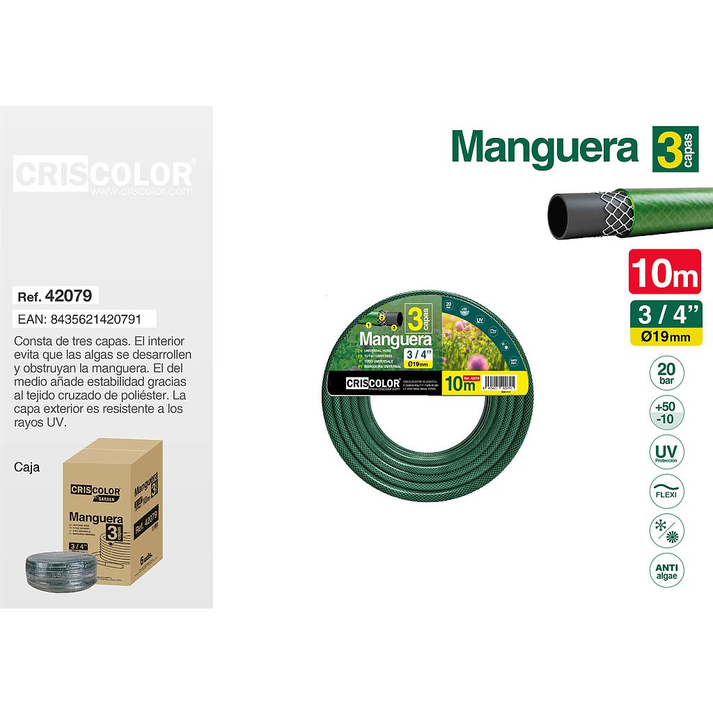 MANGUERA 10M 3/4"