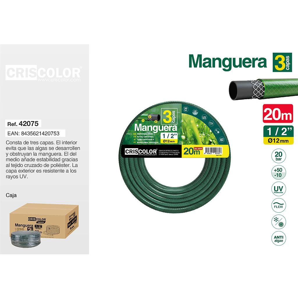 MANGUERA 20M 1/2"