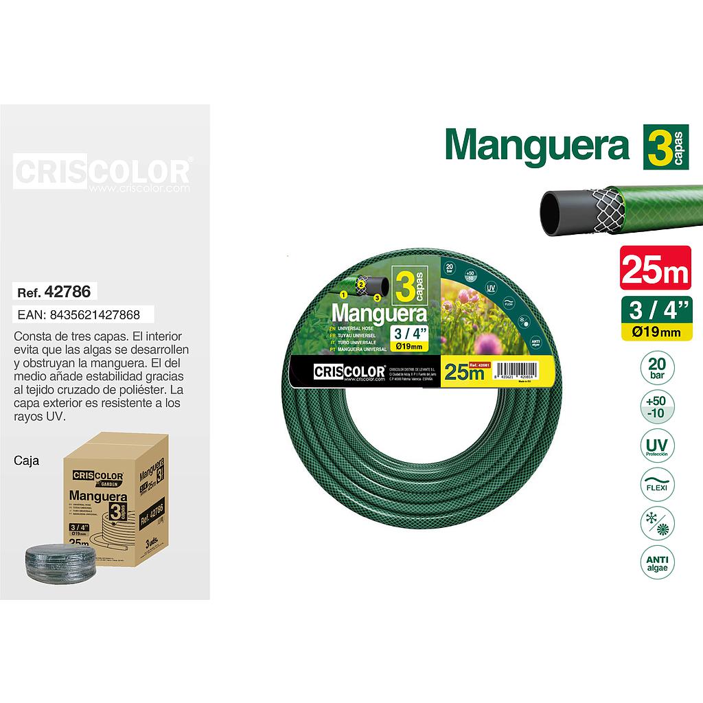 MANGUERA 25M 3/4"