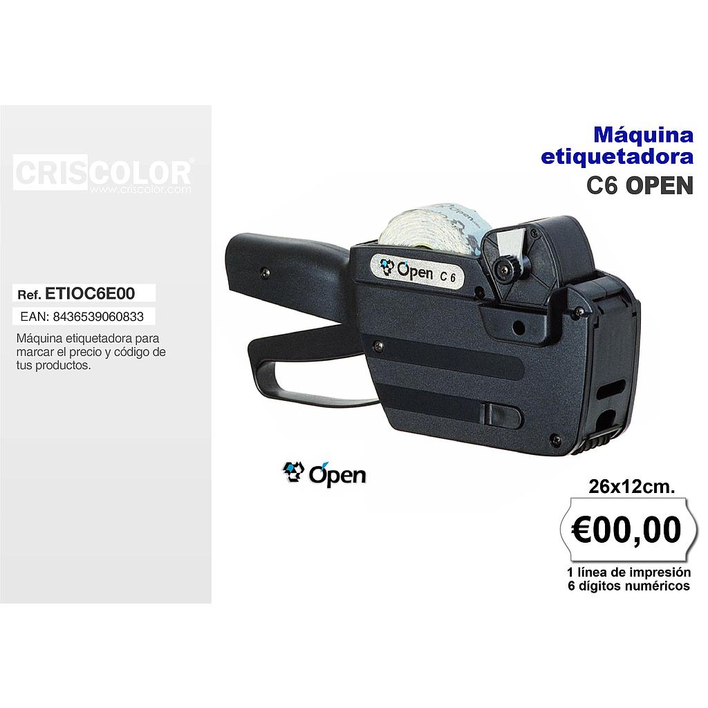 MAQUINA ETIQUETADORA C-6 OPEN