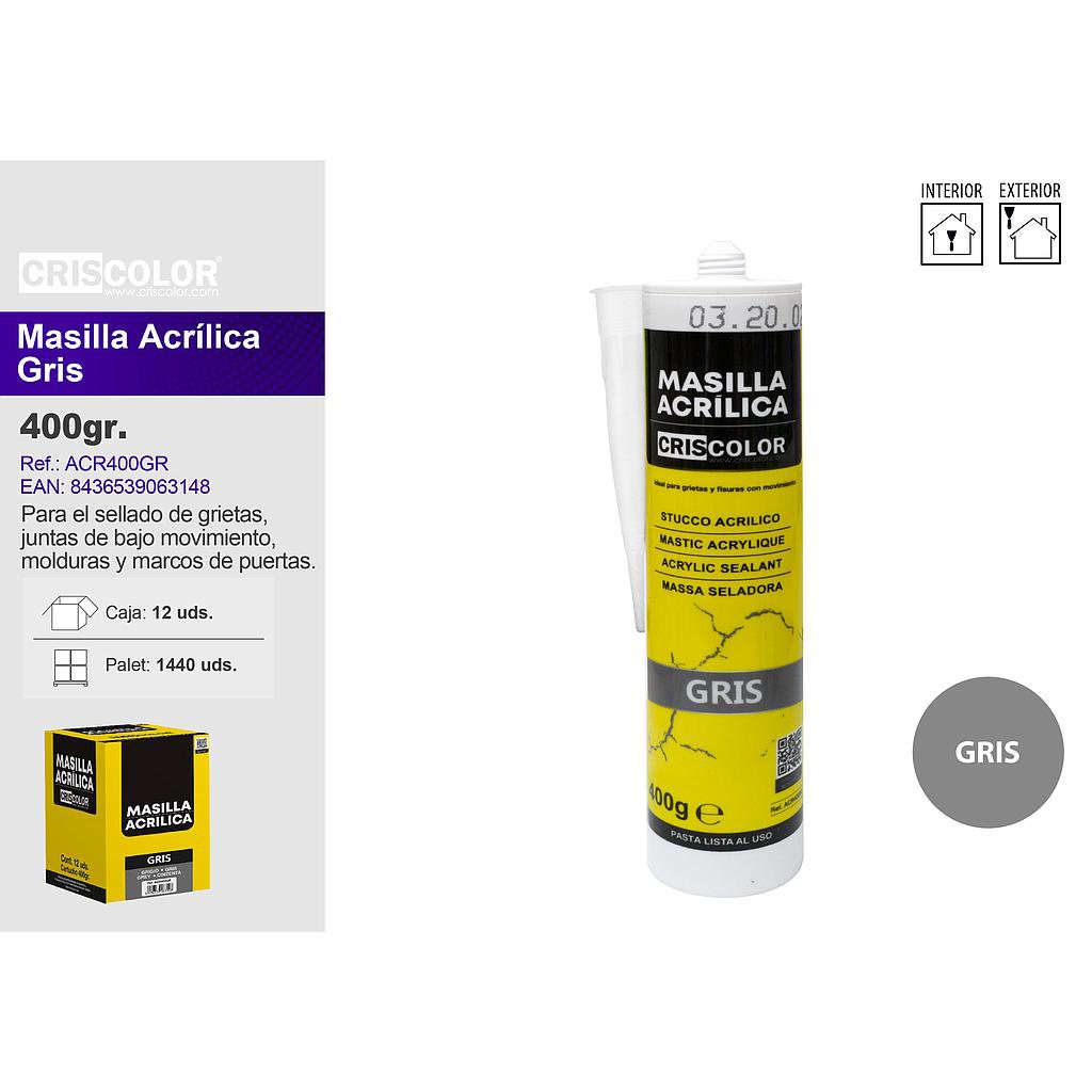 MASILLA ACRILICA GRIS 400G