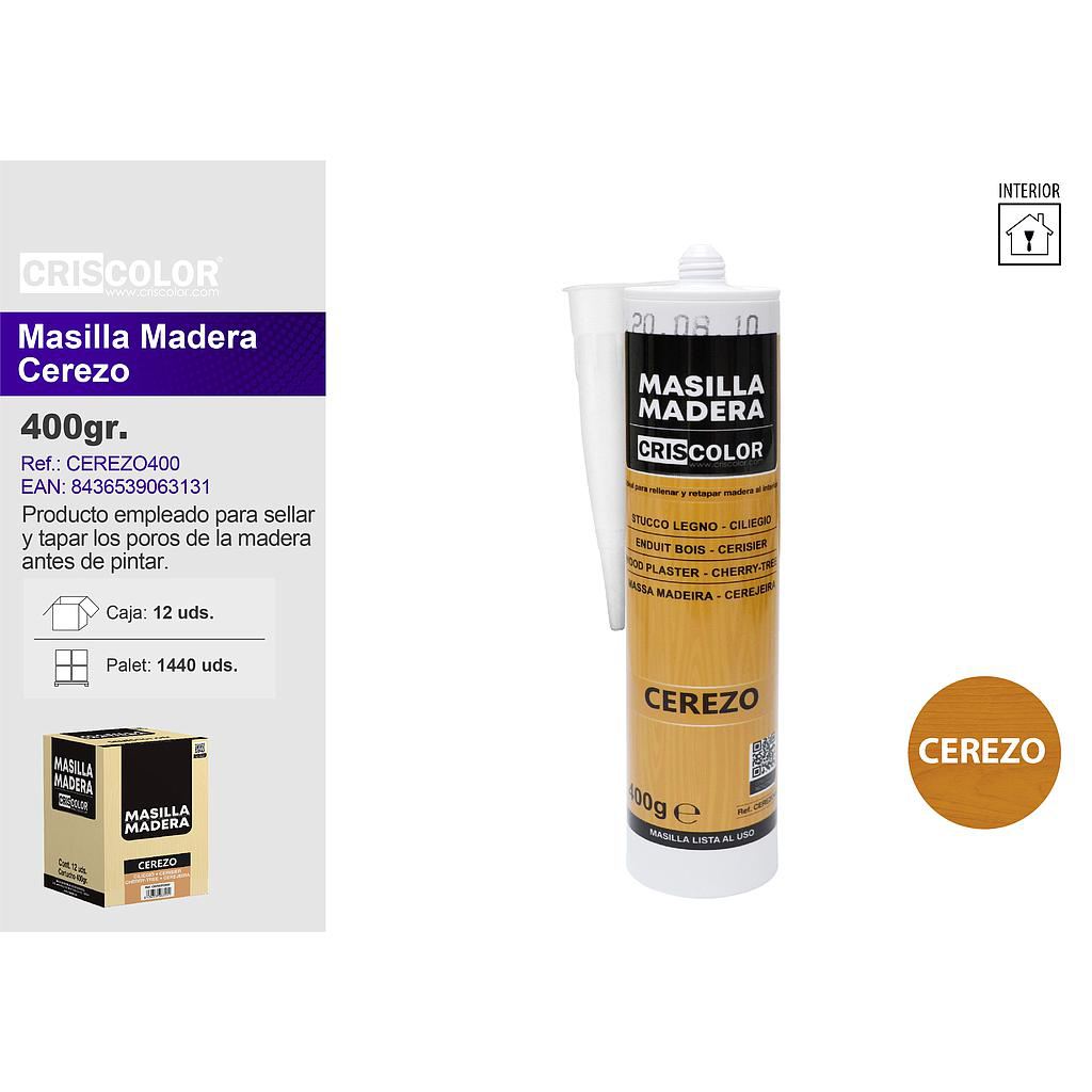 MASILLA MADERA CEREZO 400G (Caja de 12Und).