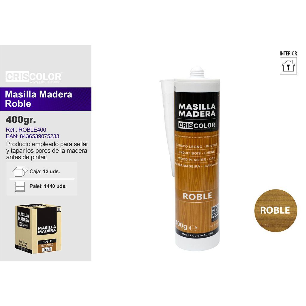MASILLA MADERA ROBLE 400G (Caja de 12Und).