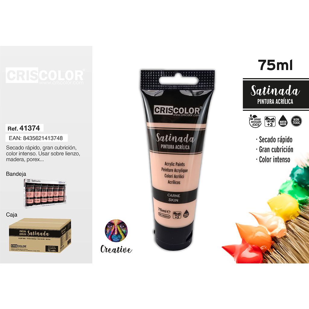 PINTURA ACRILICA TUBO 75ML CARNE (Precio Unitario)