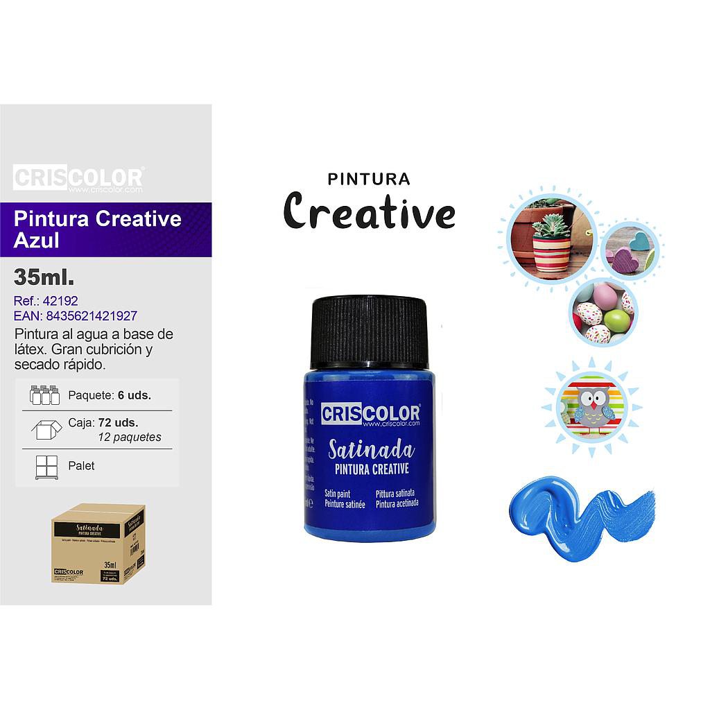 PINTURA CREATIVE BOTE 35ML AZUL (Precio Unitario)