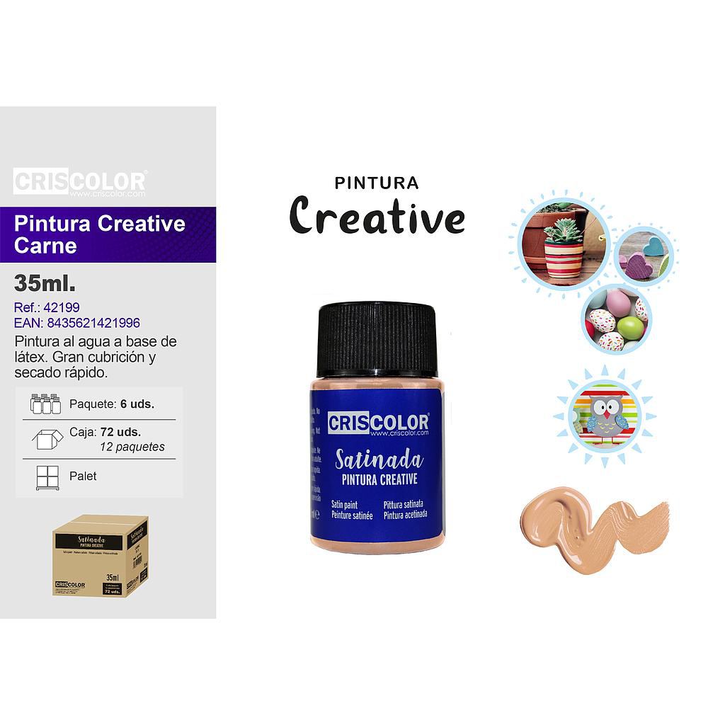 PINTURA CREATIVE BOTE 35ML CARNE (Precio Unitario)