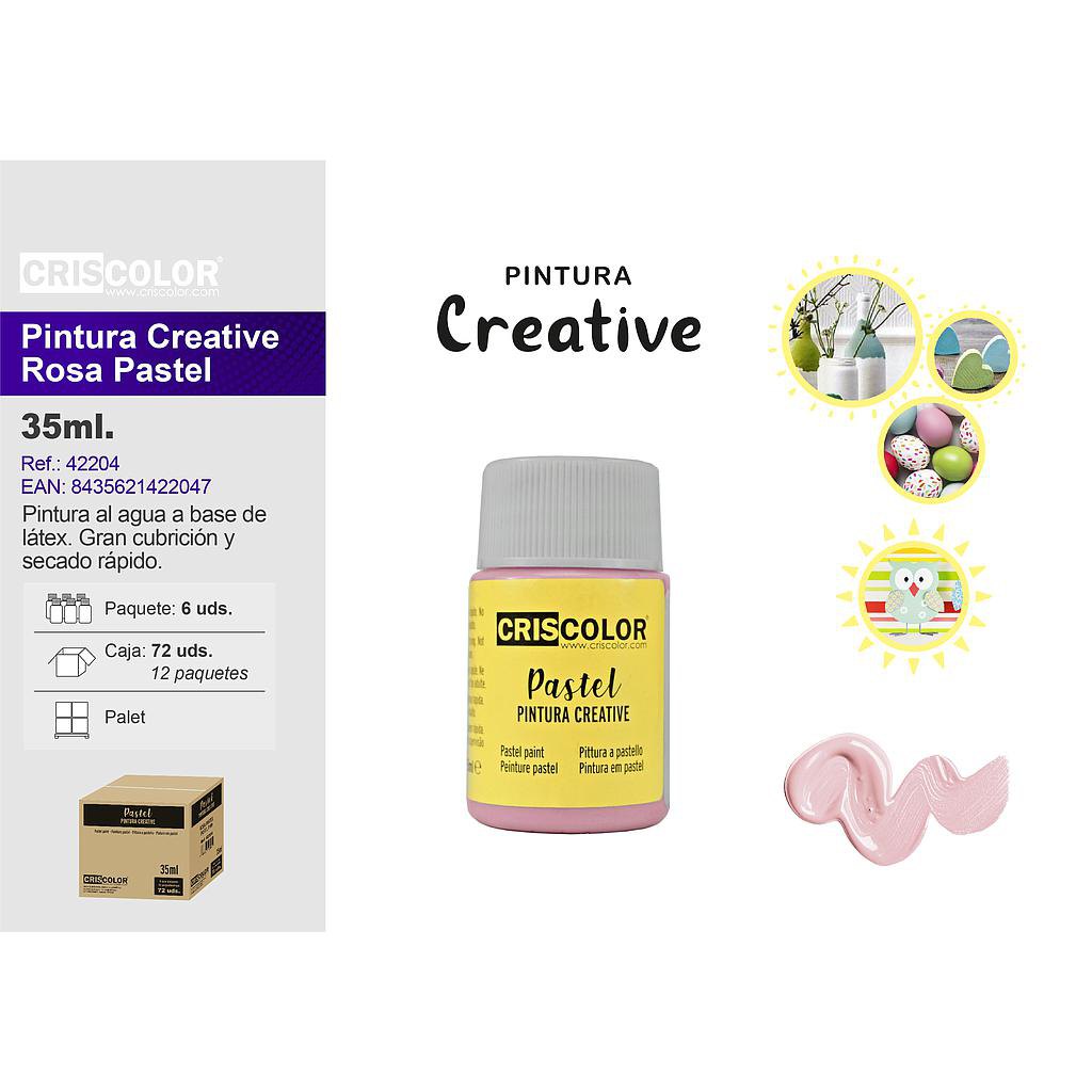 PINTURA CREATIVE BOTE 35ML ROSA PASTEL (Precio Unitario)