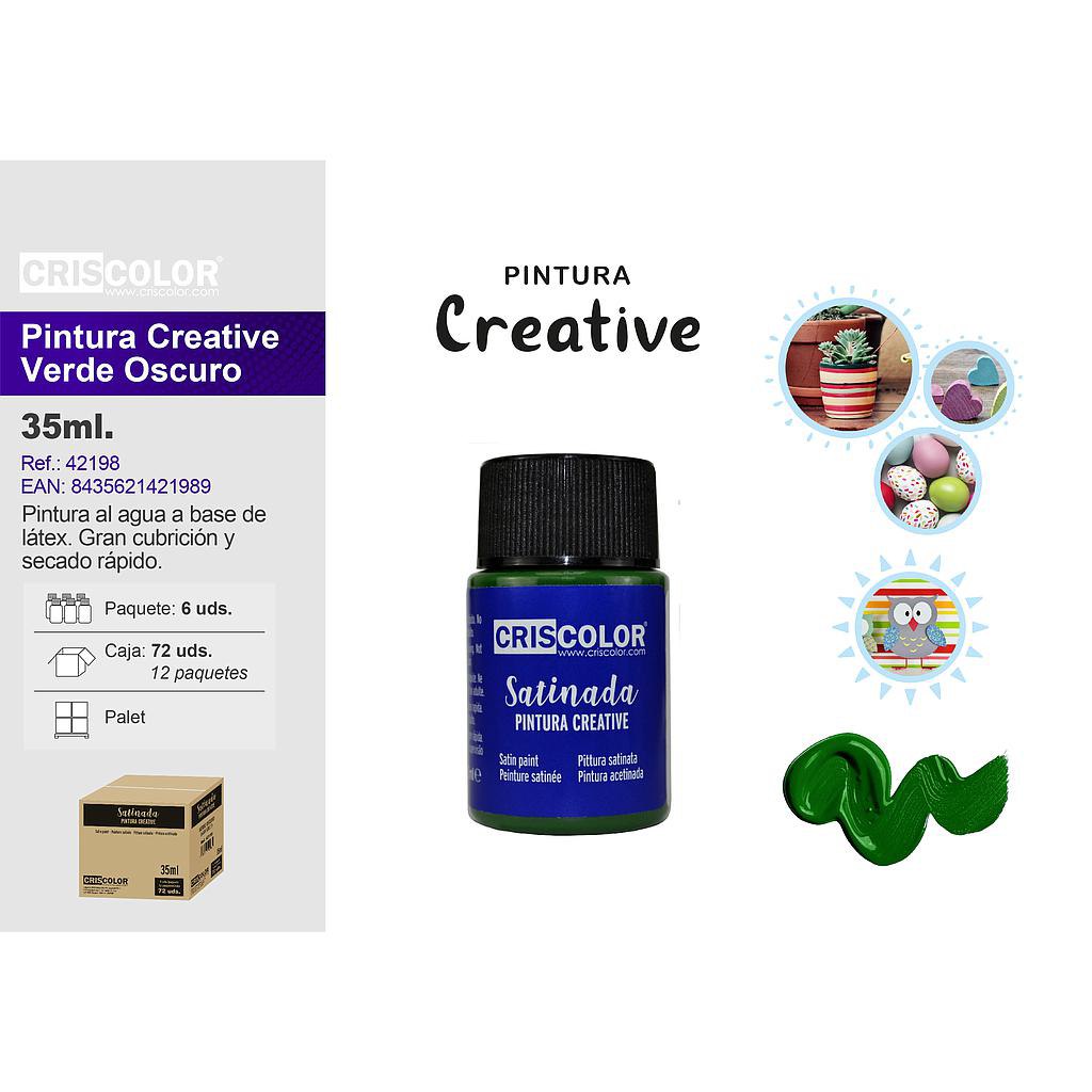 PINTURA CREATIVE BOTE 35ML VERDE OSCURO (Precio Unitario)