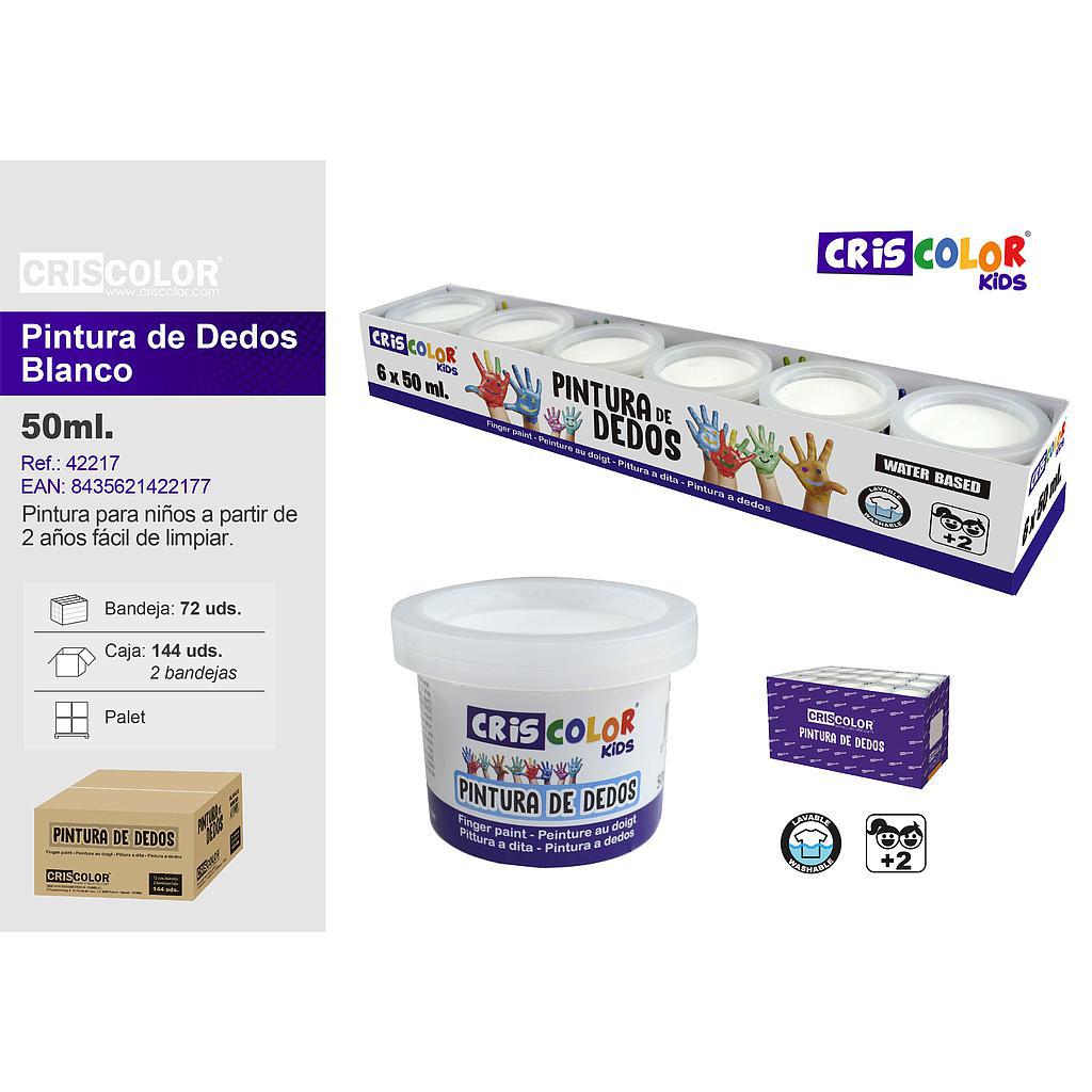 PINTURA DE DEDOS 50ML BLANCO (Precio Unitario)