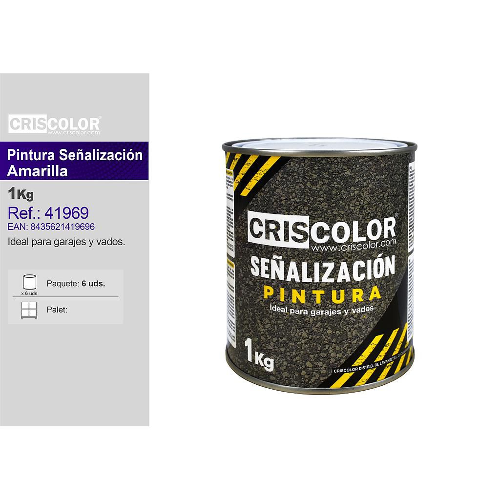 PINTURA SEÑALIZACION AMARILLA 1KG