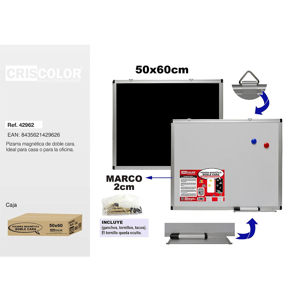PIZARRA MAGNETICA DOBLE CARA 50X60 (Precio Unitario)