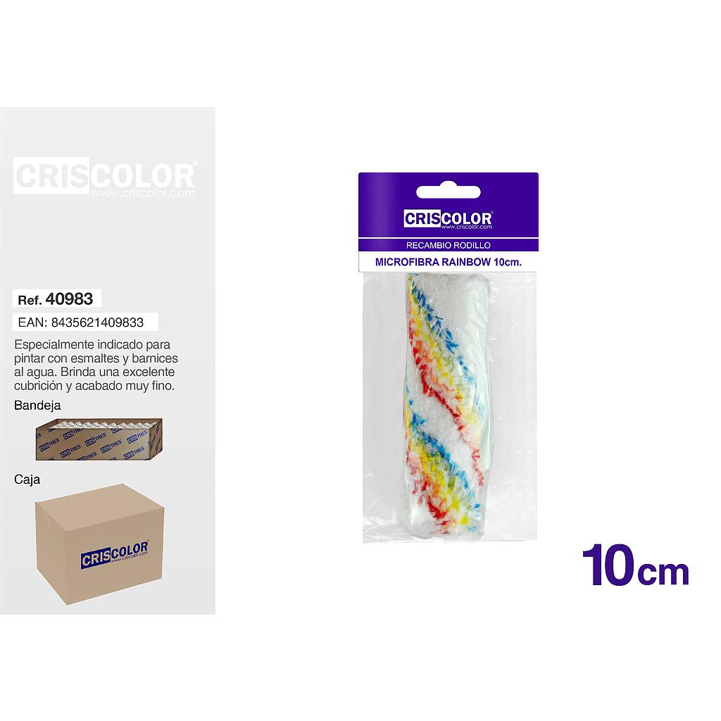 RECAMBIO MIDI MICROFIBRA RAINBOW 10CM