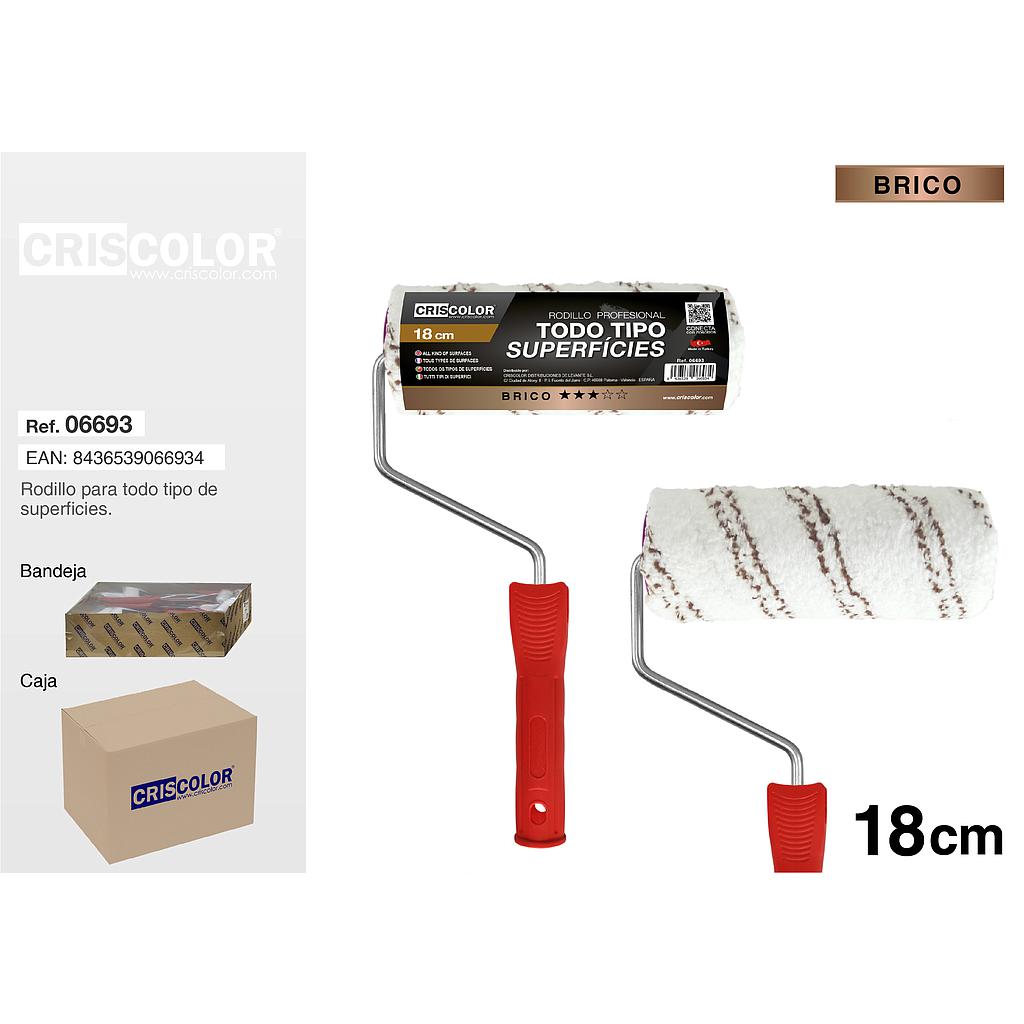 RODILLO TODO TIPO SUPERFICIES 18CM