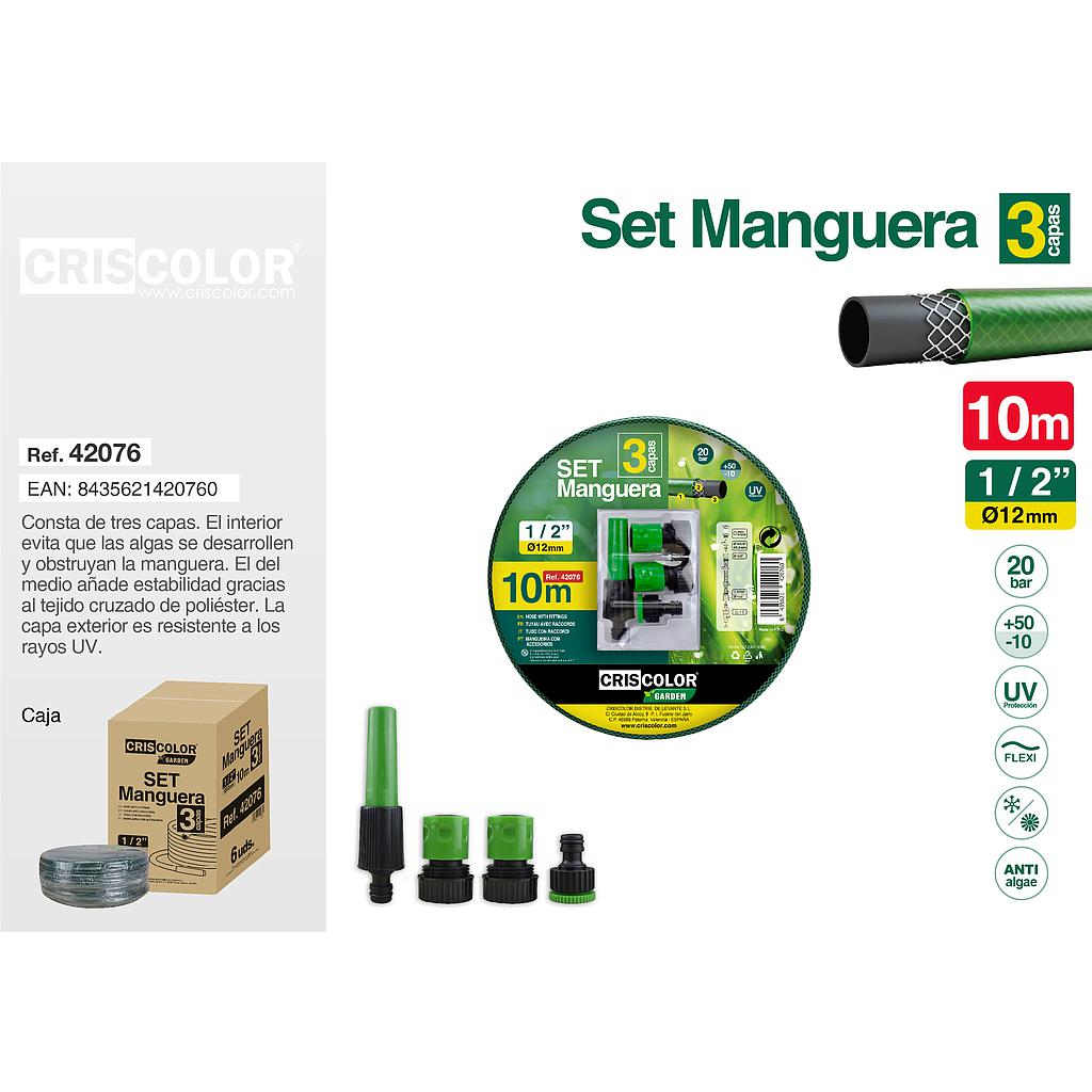 SET MANGUERA 10M 1/2"