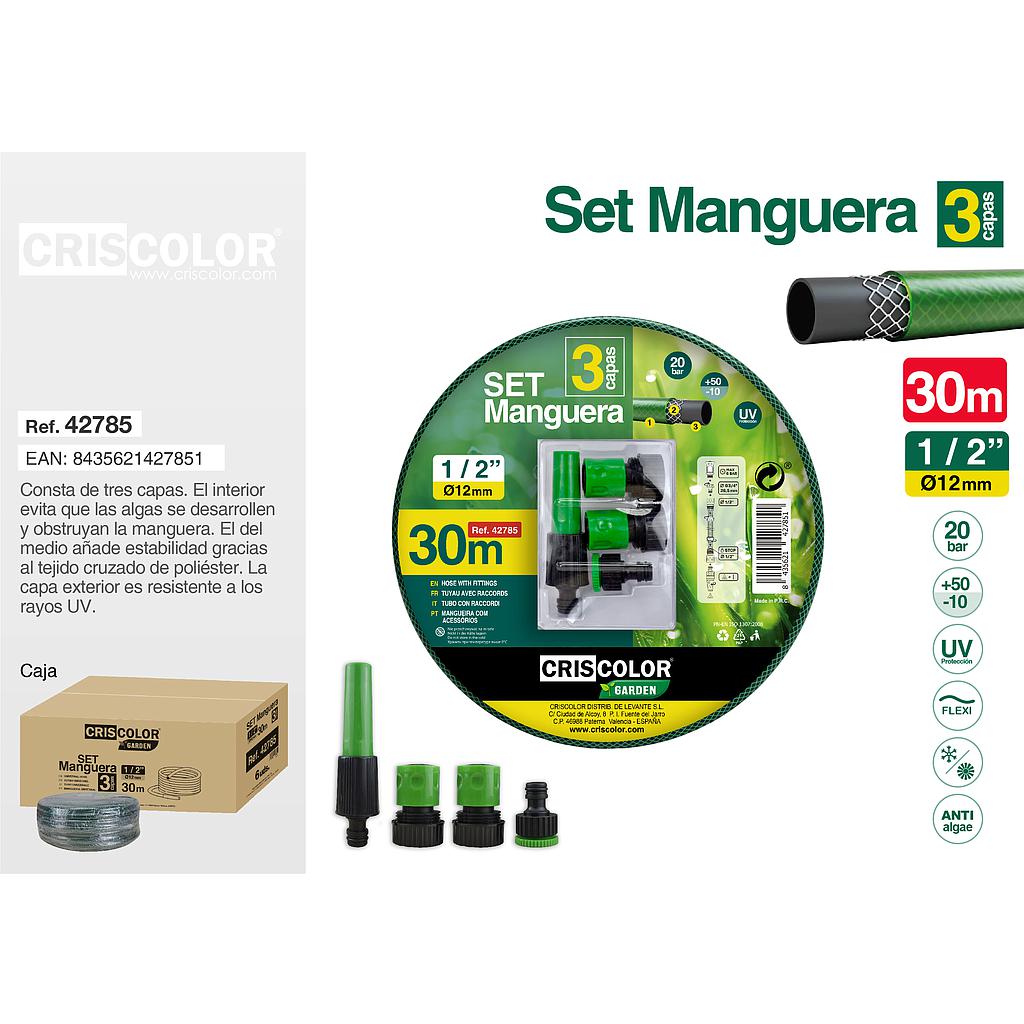 SET MANGUERA 30M 1/2"