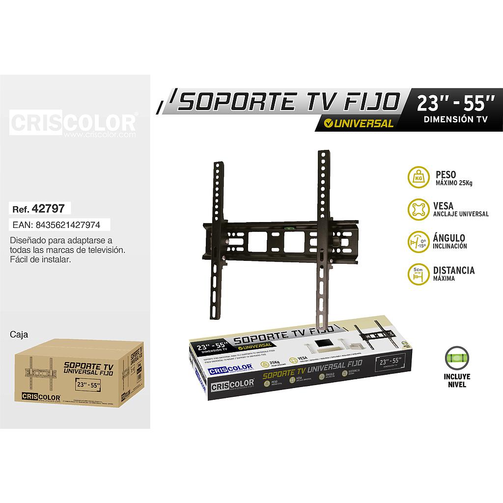 SOPORTE TV UNIVERSAL FIJO 23” - 55” 