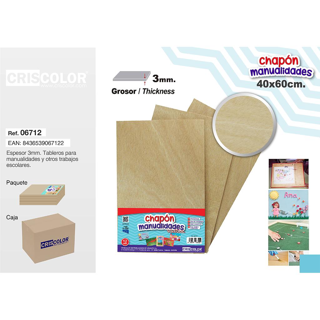 TABLERO CHAPON 40X60CM