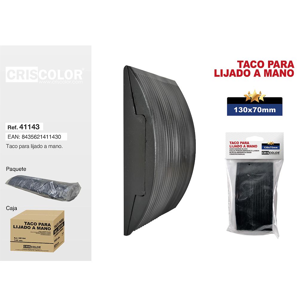 TACO LIJADO MANUAL 130X70MM