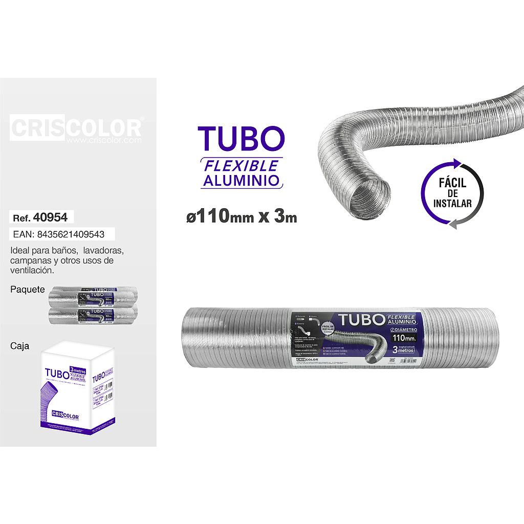 TUBO ALUMINIO 110MM X3M