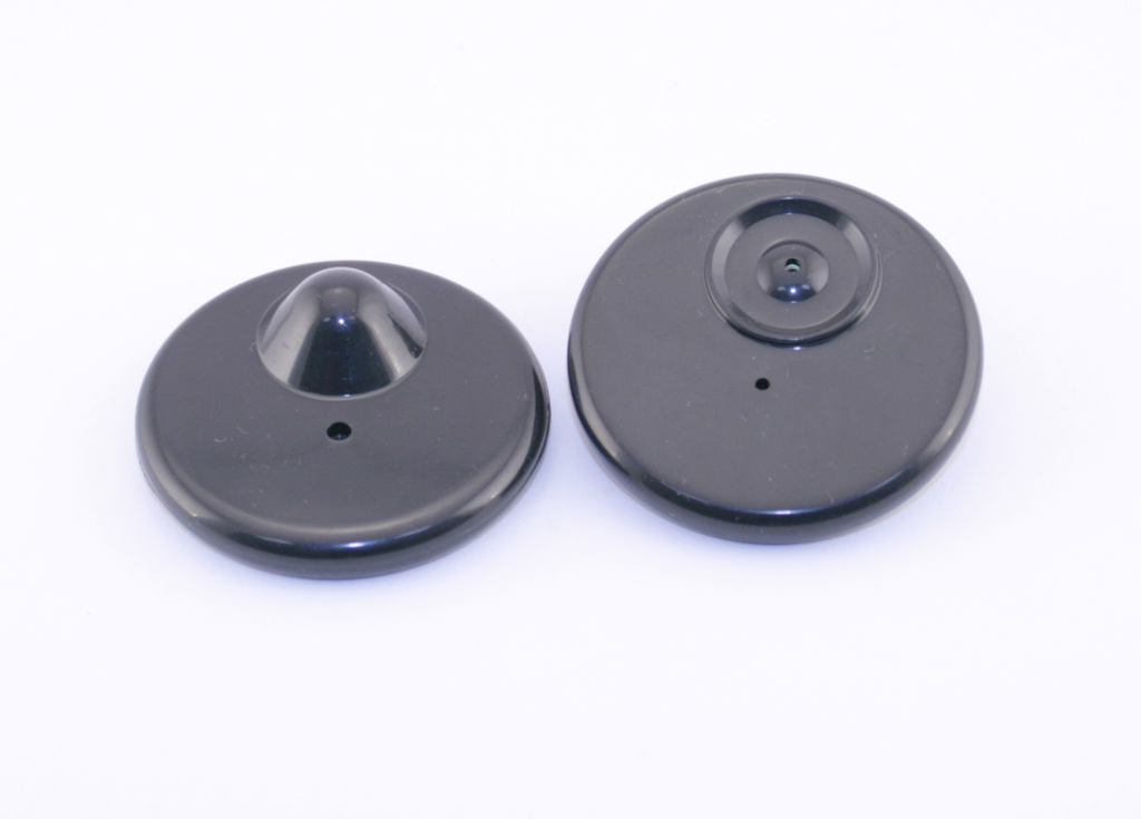 ETIQUETA RIGIDA ANTIHURTO RF 8.2 MHz Negra (Pack 100 und.) "Incluye clavo"
