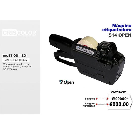 MAQUINA ETIQUETADORA S-14 OPEN